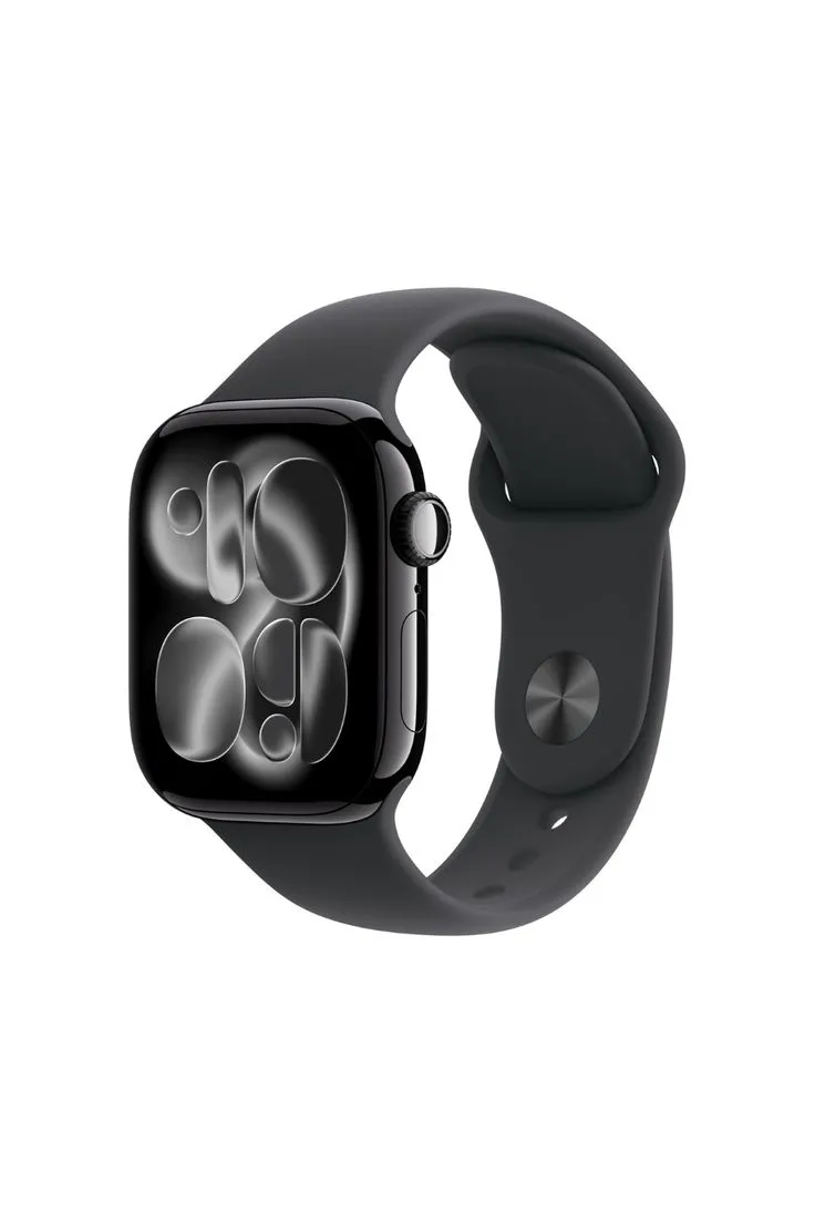 Apple Watch Series 10 / 11 – Jet Black Aluminum Case with Black Sport Band