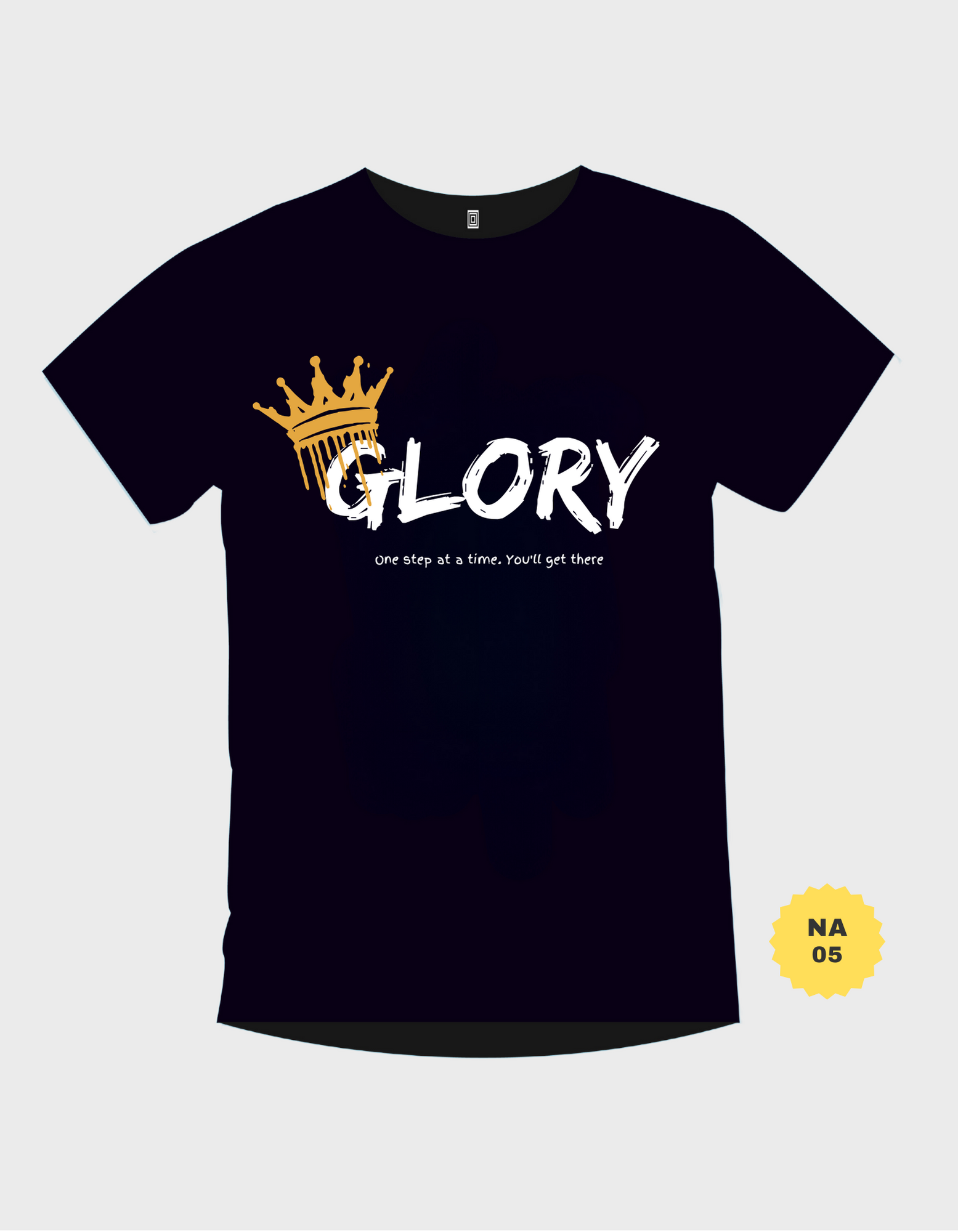 Glory Graphic Print with Black PC Cotton T-Shirt