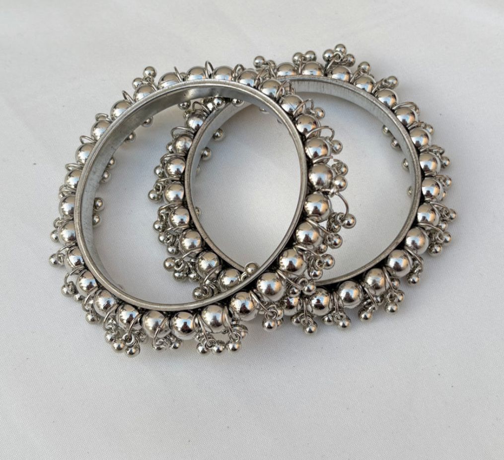 Silver Ghungroo Bangles 
