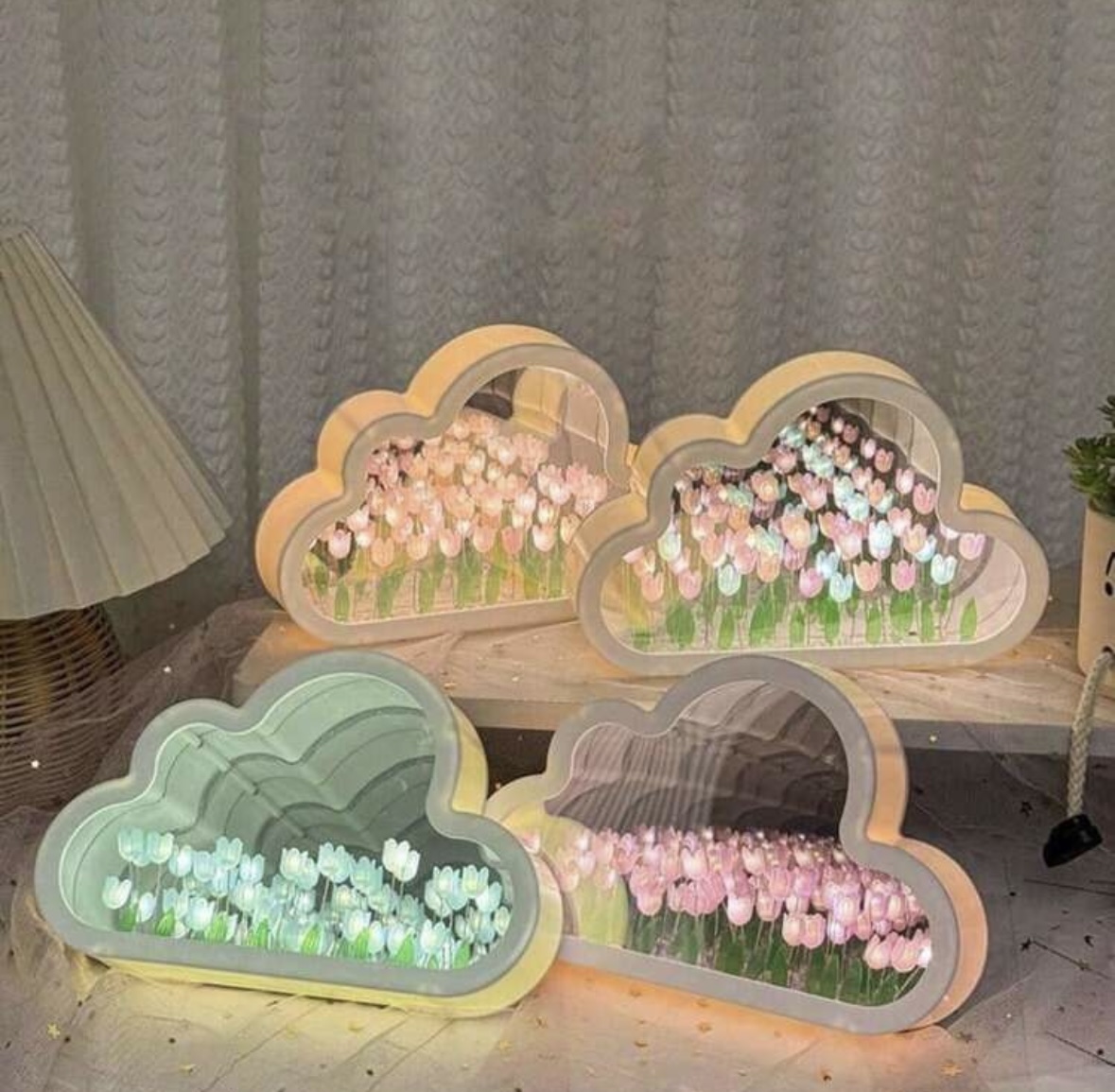 Cloud Tulip Mirror