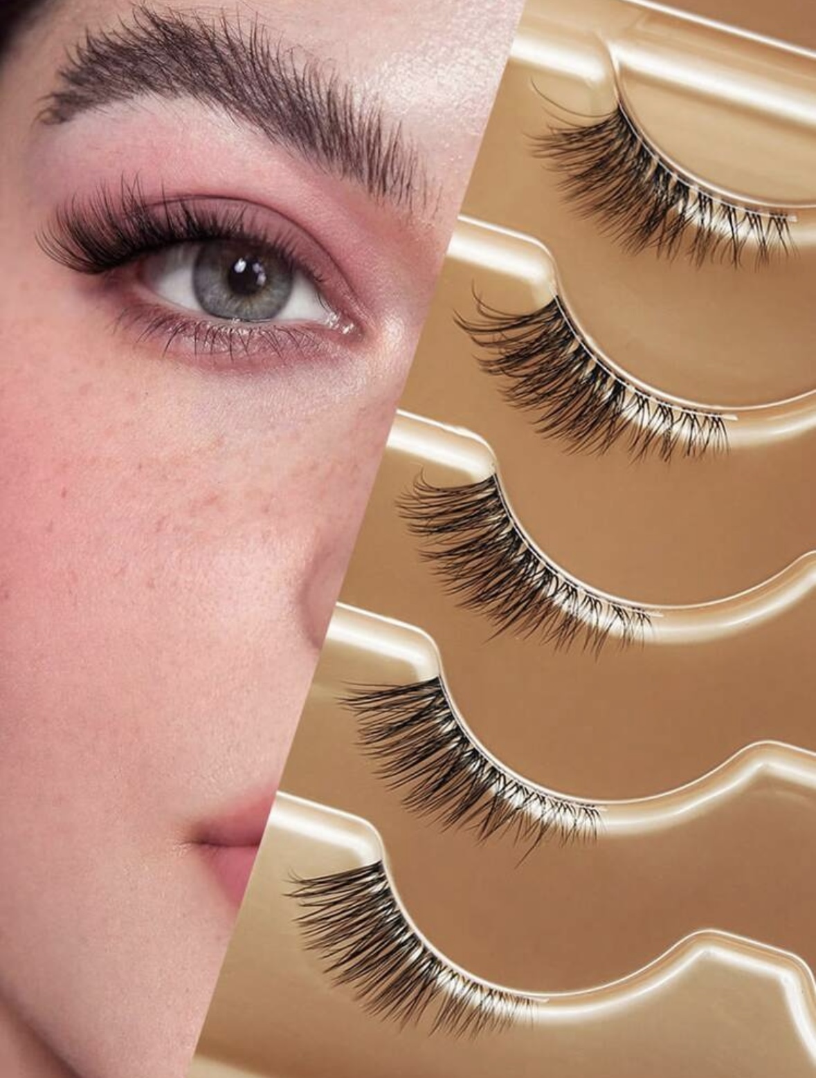 Set of 5 Pairs (Cat-Eye) Lashes 