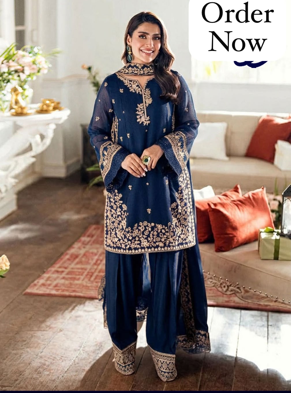 Trending farshi Shalwar 3 piece 