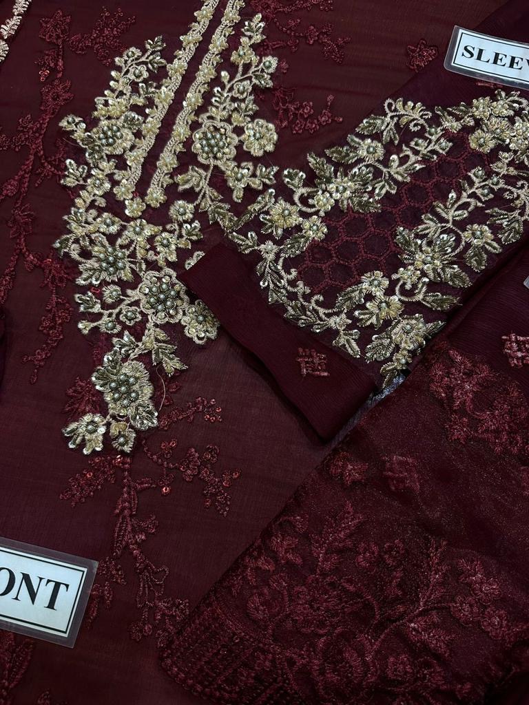 Heavy Embroidered Neck Bunch With ADDA WORK & Attached Pulse
