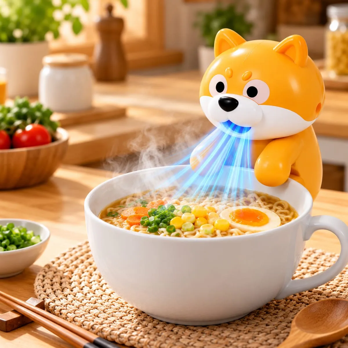 Puppy noodles cooling fan 