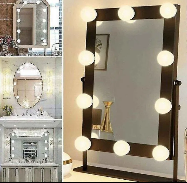 10 Bulb Vanity Light (3 Modes) USB Operate with Box Packing