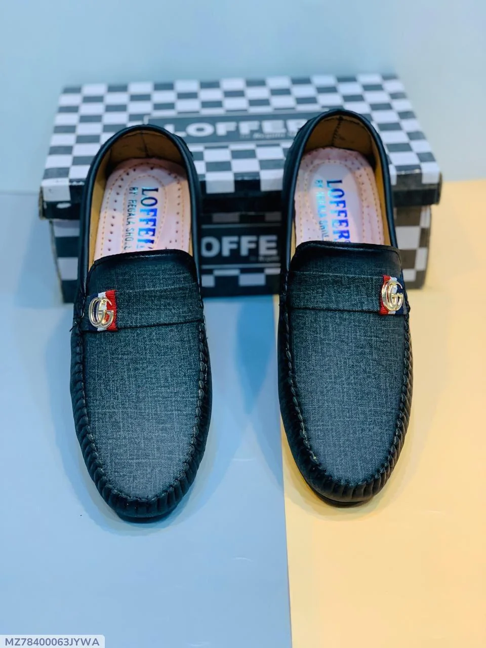 Men's Premium Casual Loafers – Black & Grey