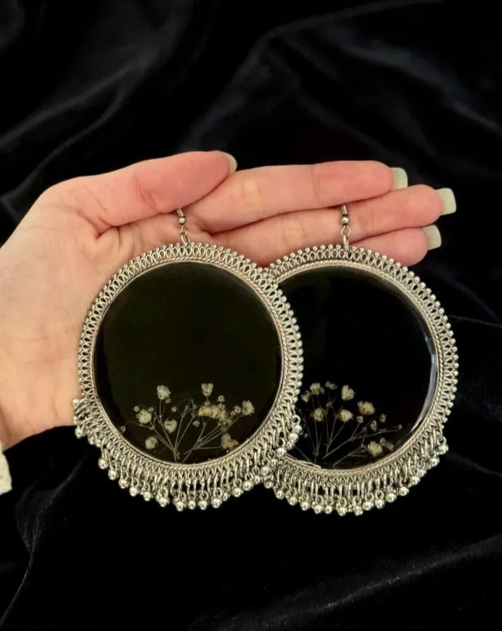 HANDMADE REAL FLOWER JHUMKY
