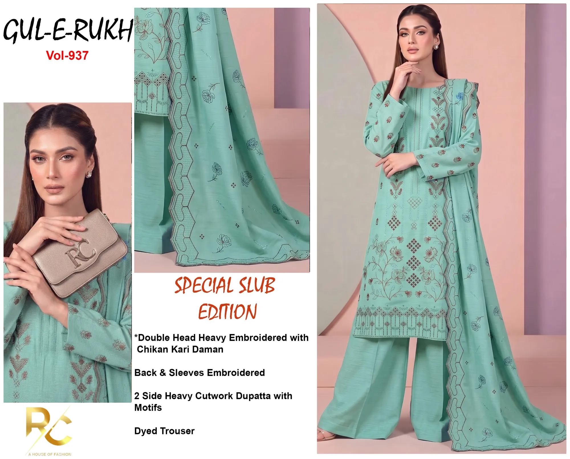 Gul e Rukh luxury Dhanak 3pc 😍