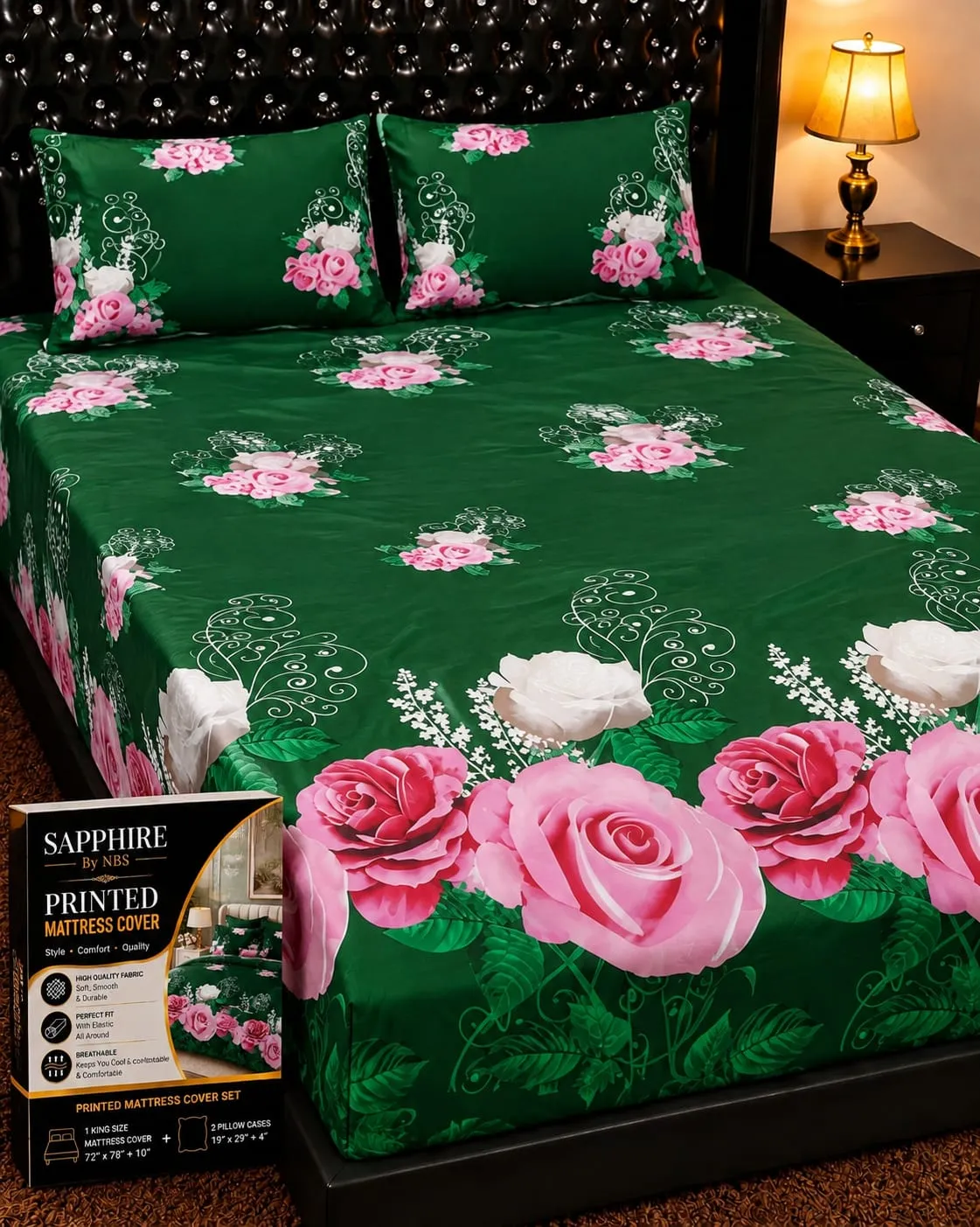 100% Waterproof Mattress Cover with Pillow covers😍