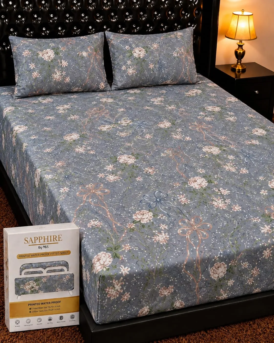 100% Waterproof Mattresscover With Pillow covers😍