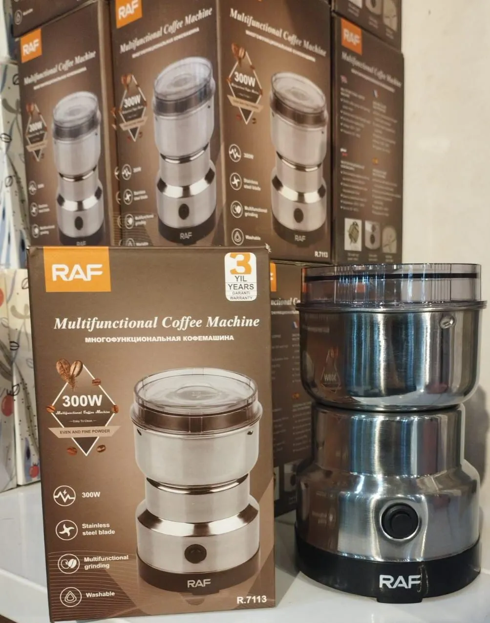 300W RAF Electric Coffee & Masala Grinder Model: R.7113