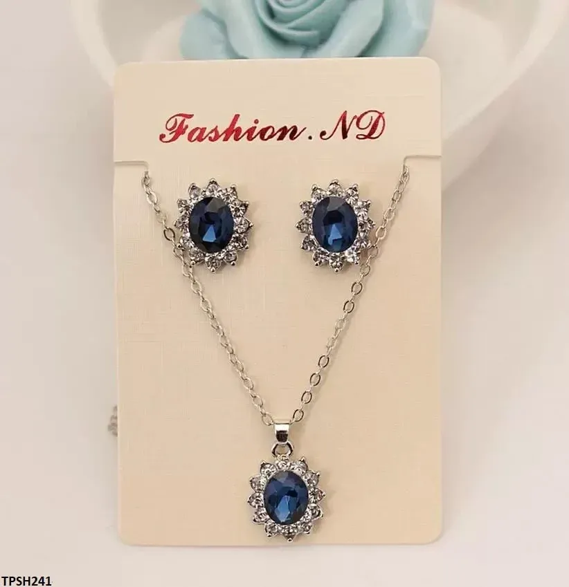 Oval Tops & Pendant Set