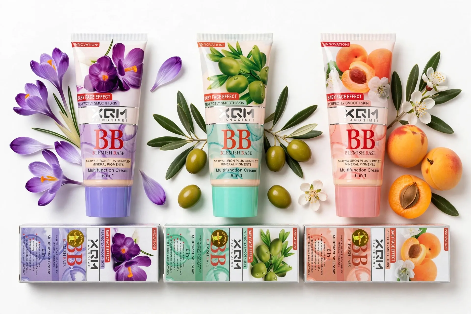 XQM (Xiangqimei) BB Blemish Base Cream, 6 (3 Variants)