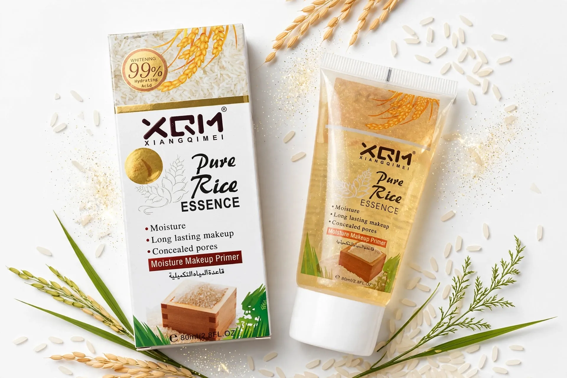 XQM Pure Rice Essence – Moisture Makeup Primer (80ml)