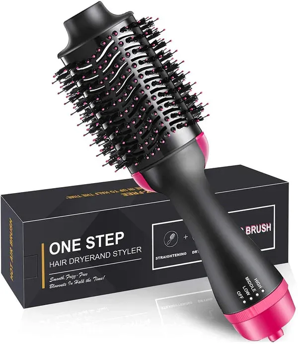 PFast Drying Hair Dryer Brush ABS Pink
