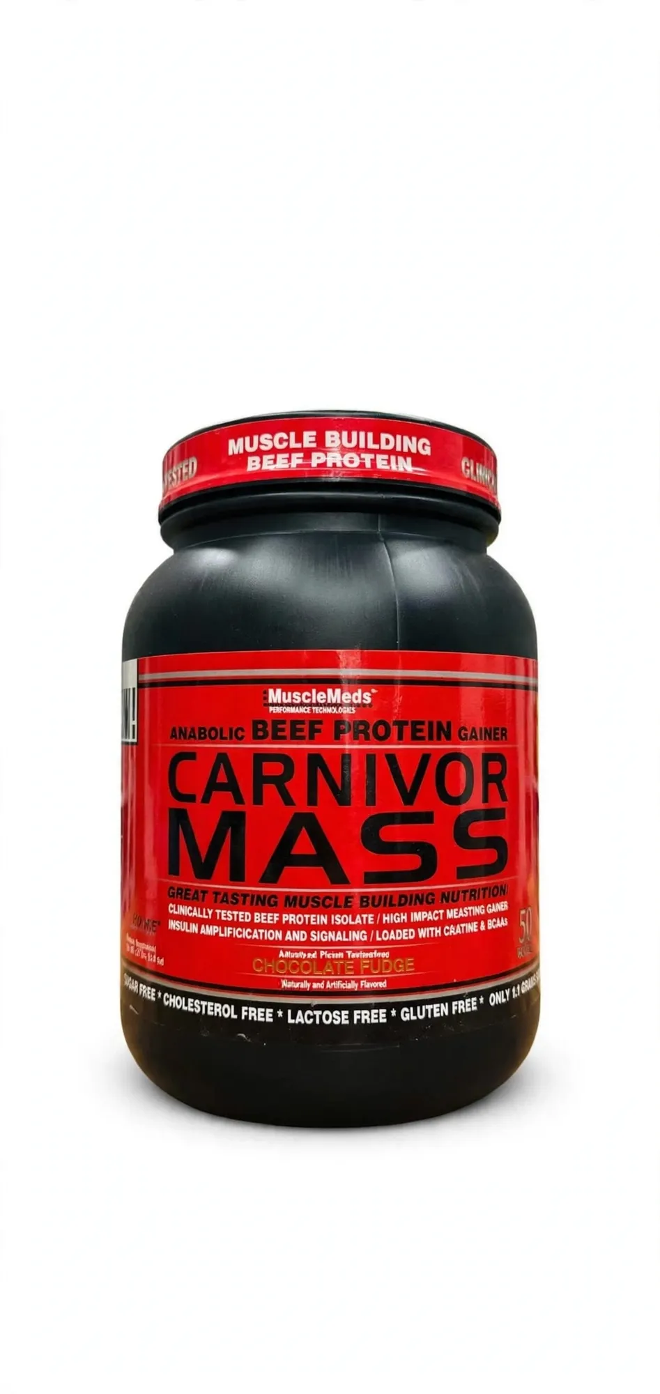 MuscleMeds Carnivor Mass - Anabolic Beef Protein Gainer - Chocolate Fudge