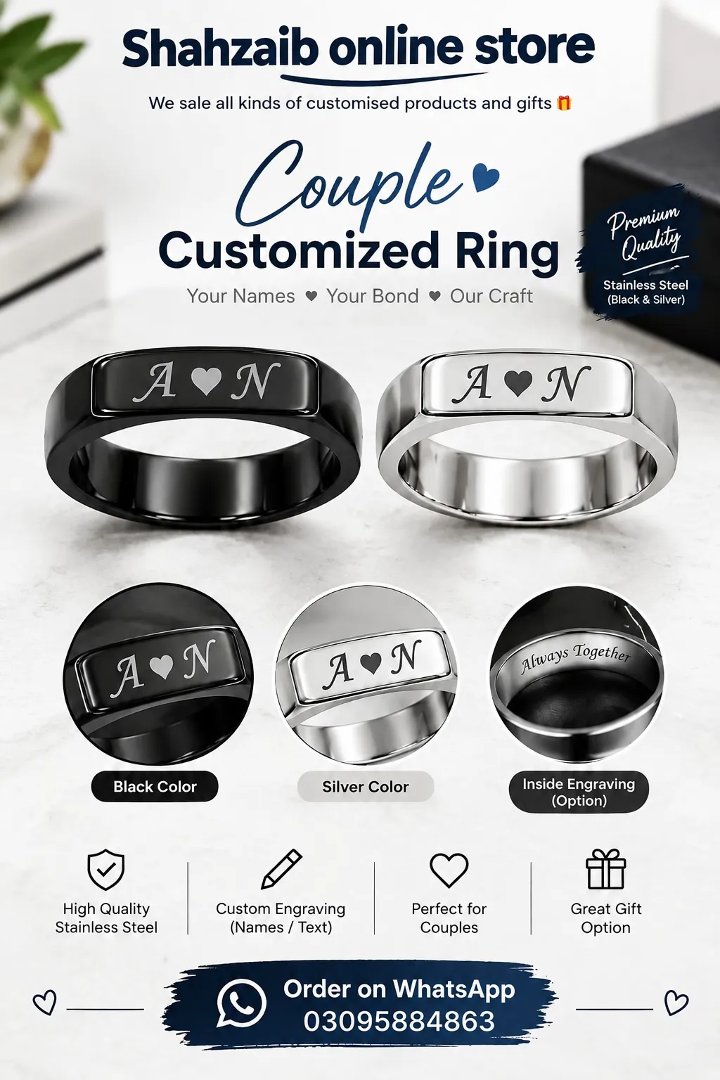 Customize Couple Ring