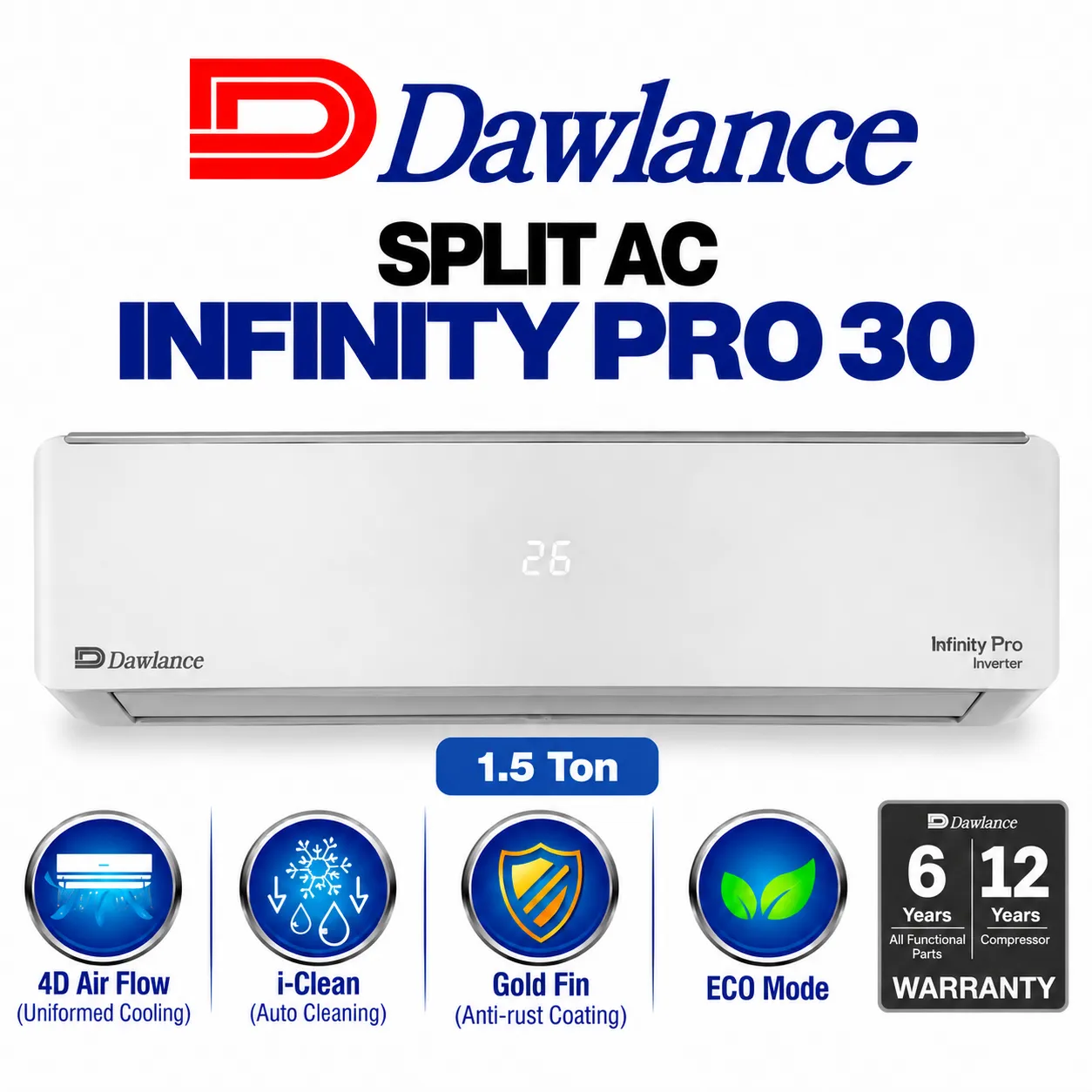 Dawlance SPLIT DW INFINITY PRO 30