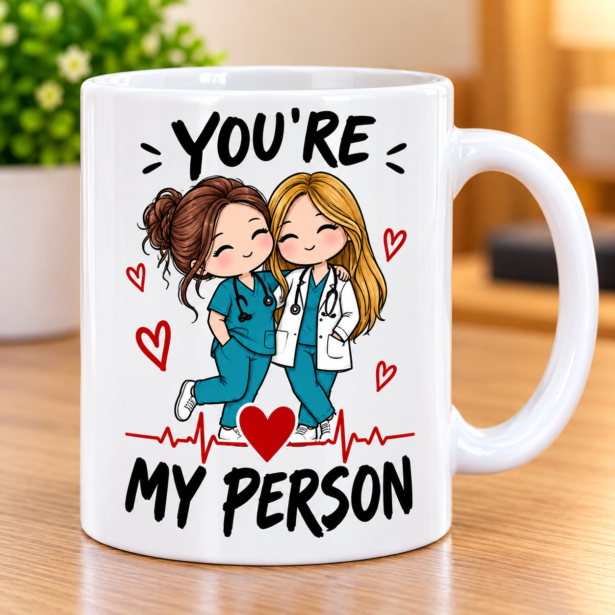 You're My Person Printed Mug – Cute Couple Design