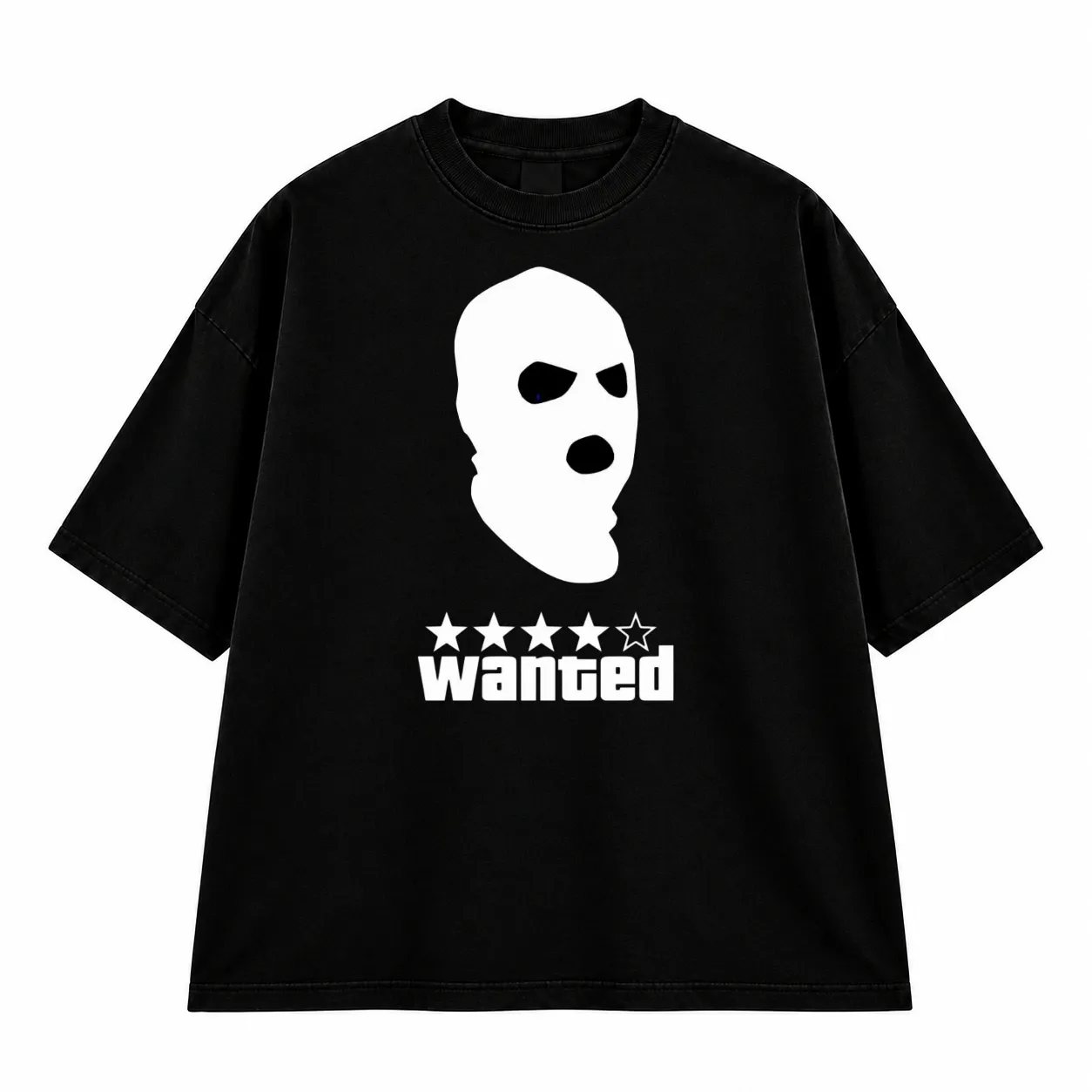 Wanted Mask Graphic Oversized tee