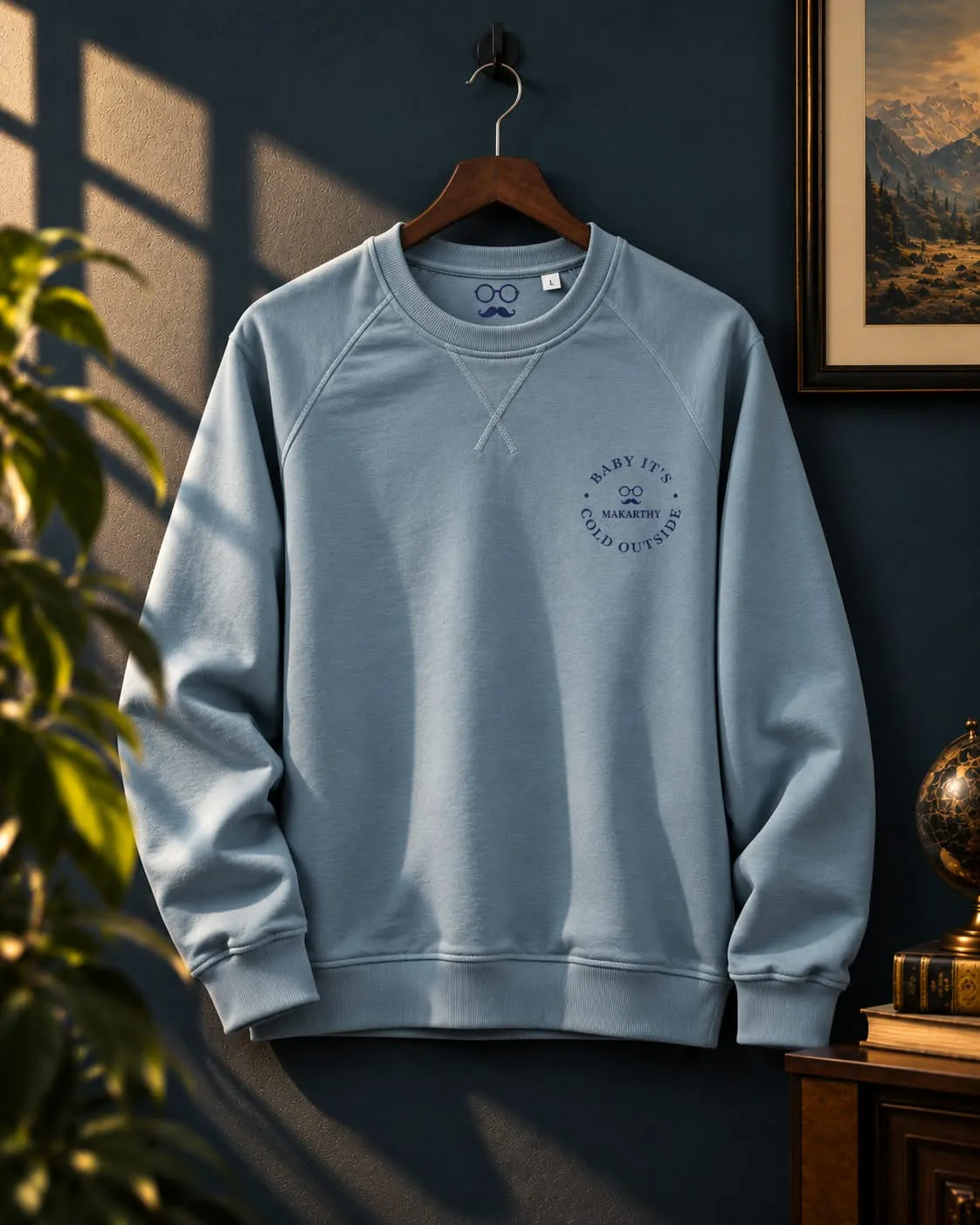 Cozy Blue Sweatshirt 🩵✨ (MAKARTHY)