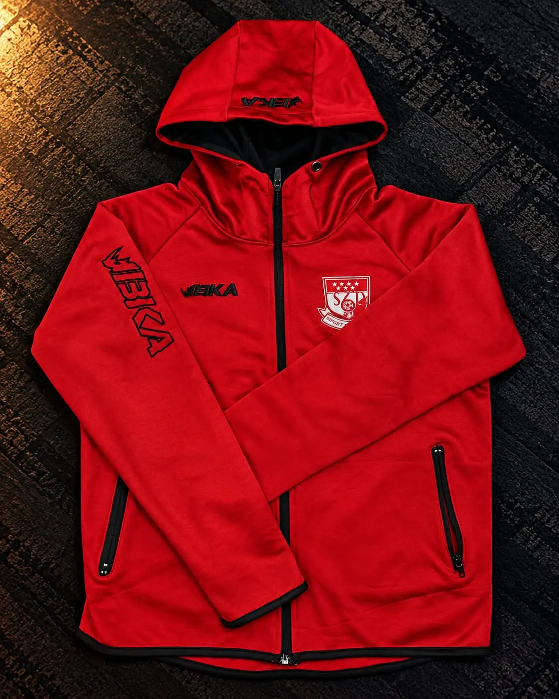 Red VEIKA Athletic Hoodie