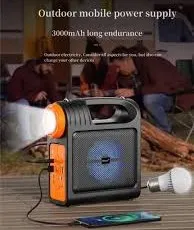 kts-1796-portable-bluetooth-speaker-power-bank-3000mah-battery-solar-charging-fm-usb-tf-support