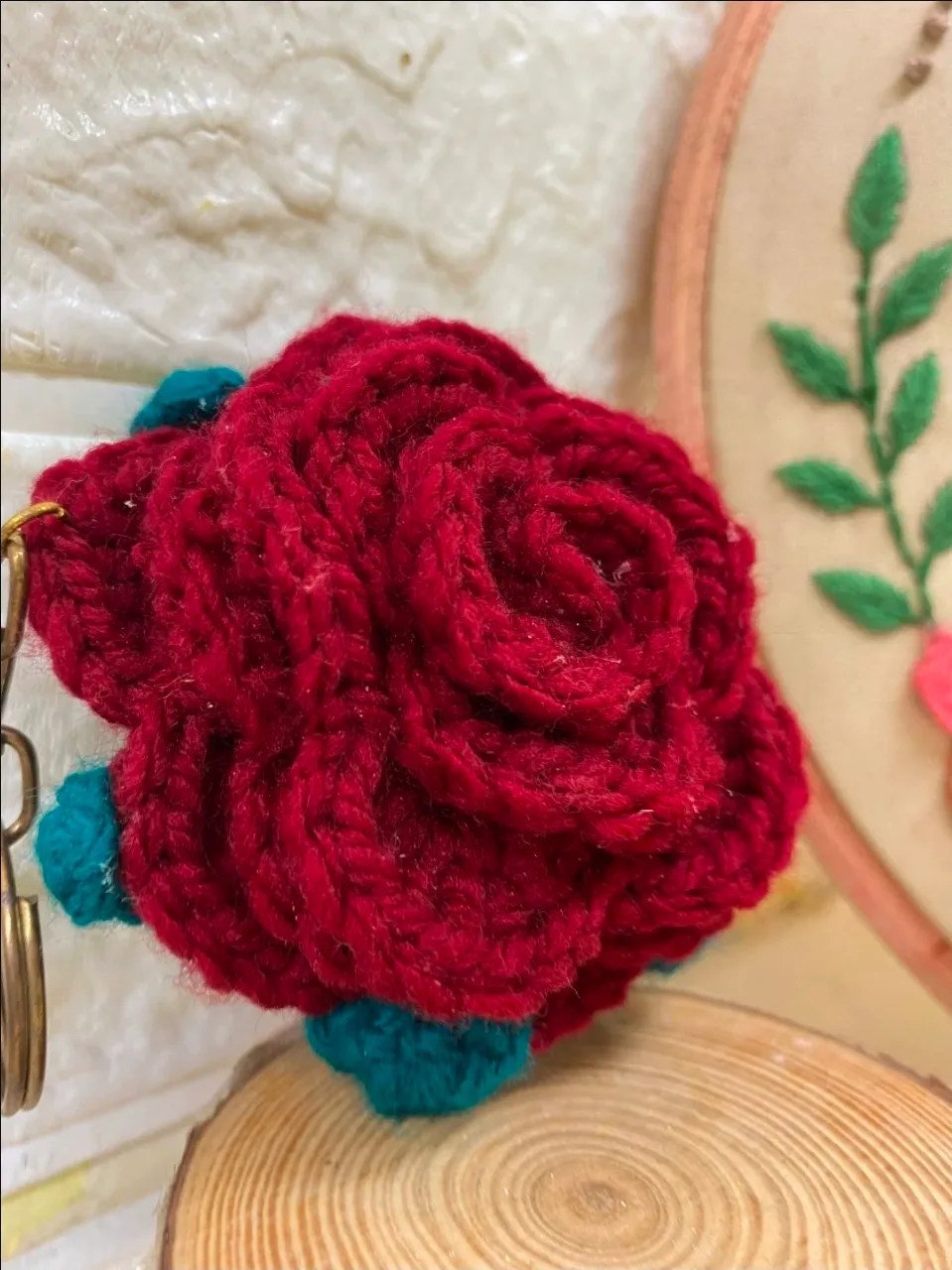 Crochet customized keychain
