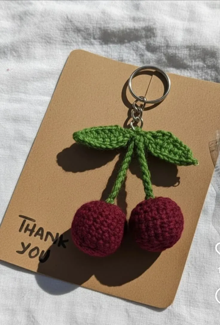 Crochet customized keychain