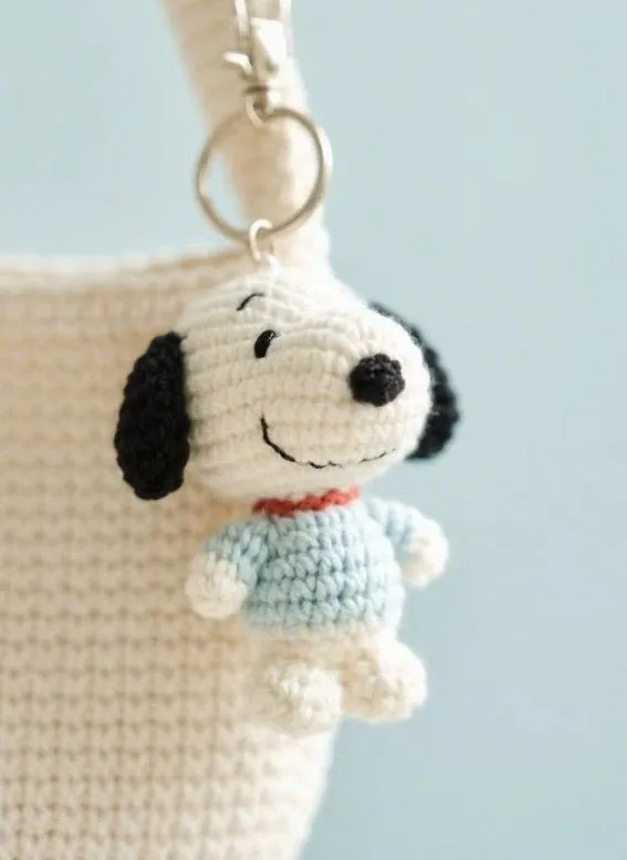 Crochet customized keychain