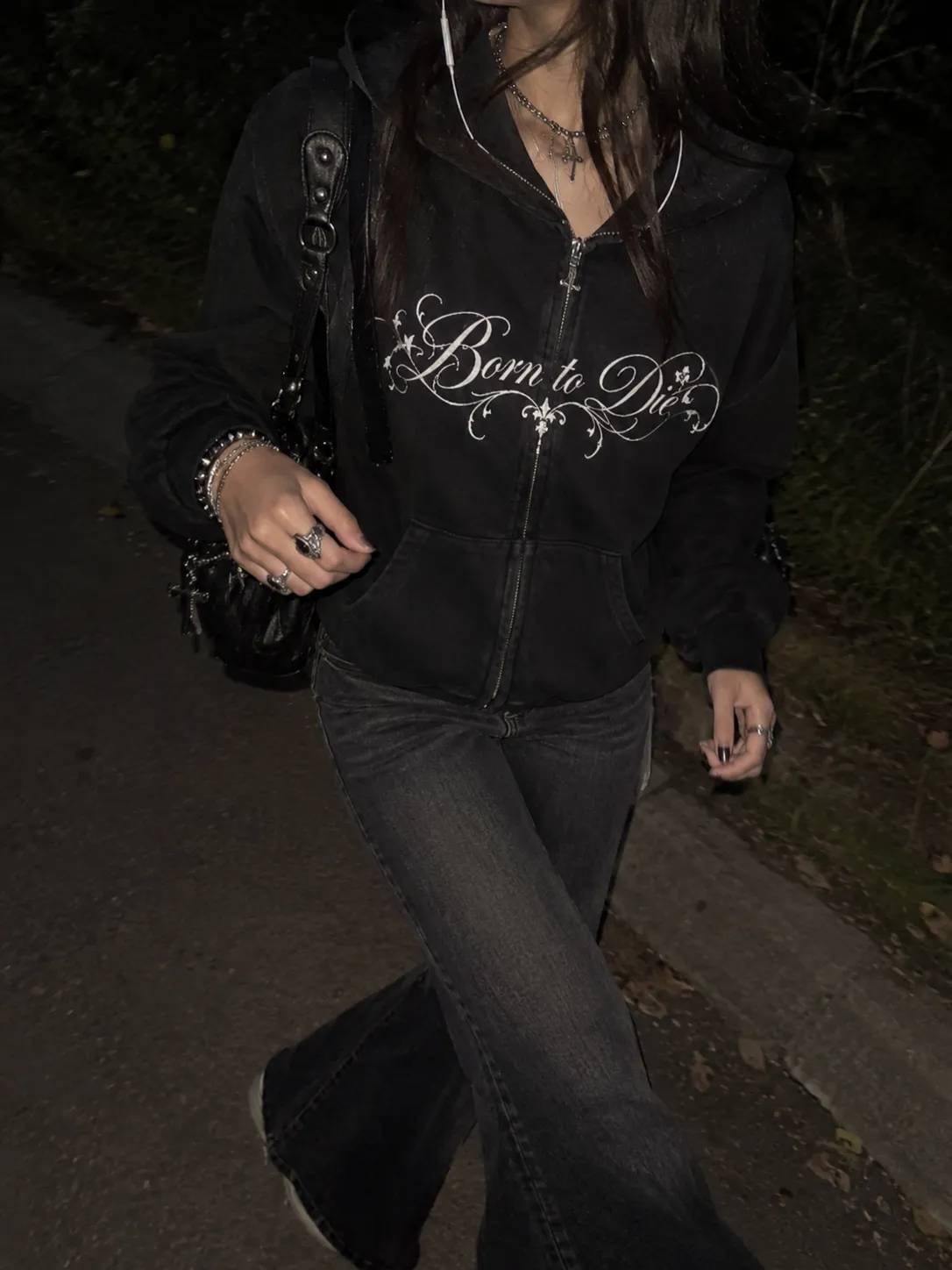 Born To Die zip-up hoodie yk2 