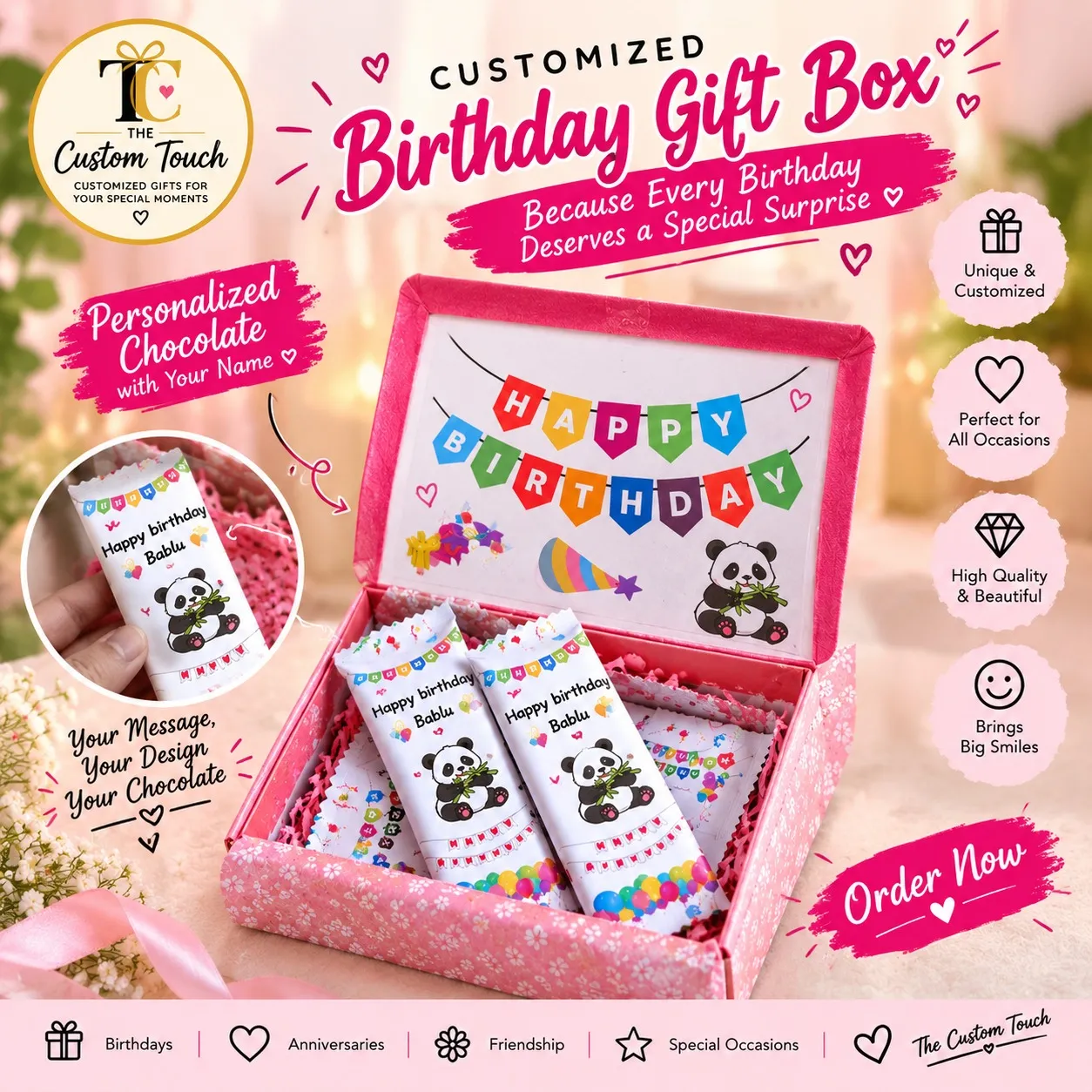 🎂 Customized Mini Chocolate Gift Box 