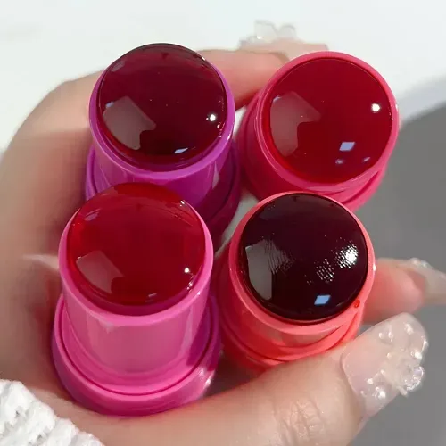 Blush - Cheek Lip Tinted - Facial Cheek Jelly Blush Stick - Lip Brighten Cream Water Jelly Tint Stick for Girls