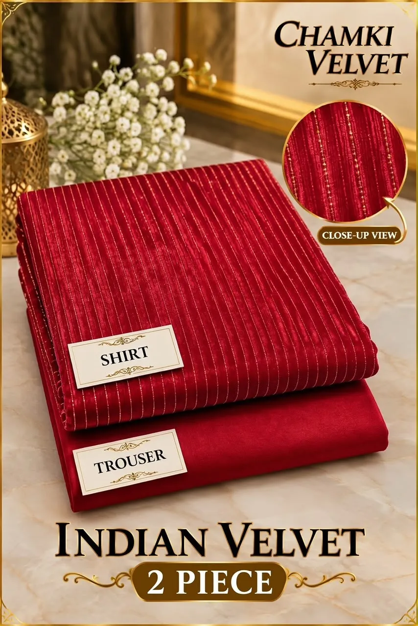 Indian Velvet Chamki Lining 2pc Suit – Winter Collection 2026-2027