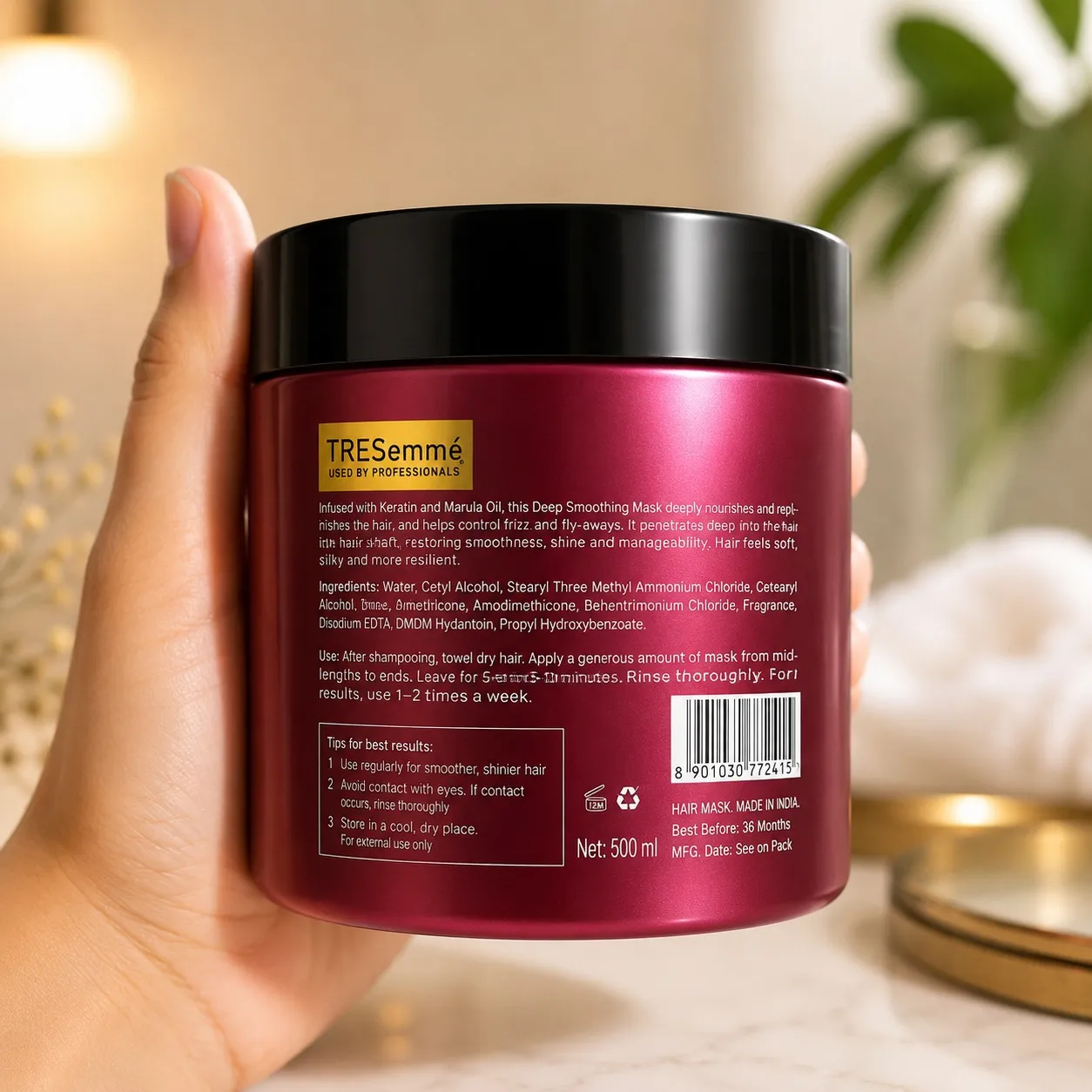 TRESemmé Deep Smoothie Hair Mask 500ml – Nourishing Hair Treatment
