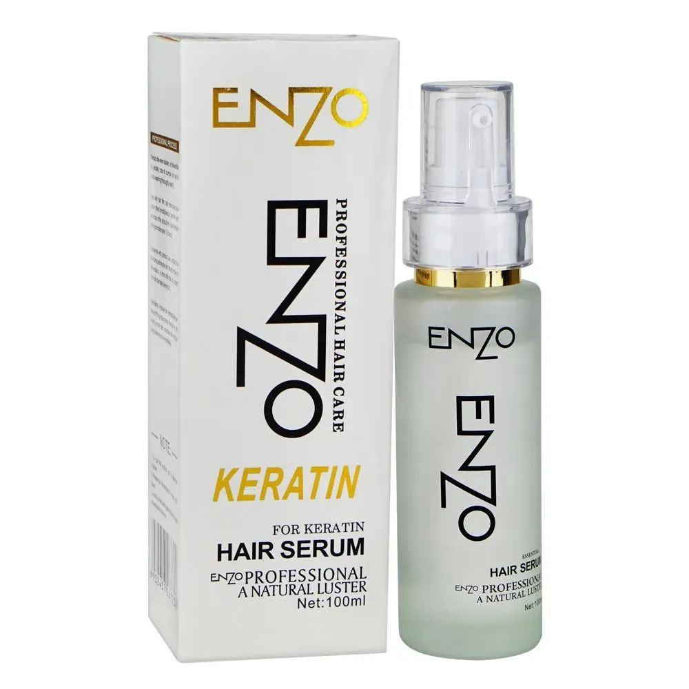 Enzo Keratin Hair Serum 100ml – Frizz Control & Hair Smoothing Serum
