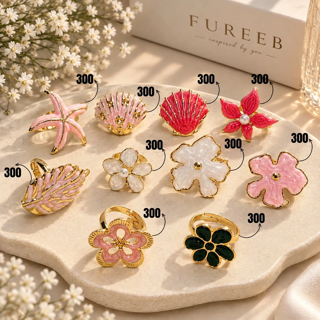 Premium Stainless Steel Adjustable Statement Rings for Women