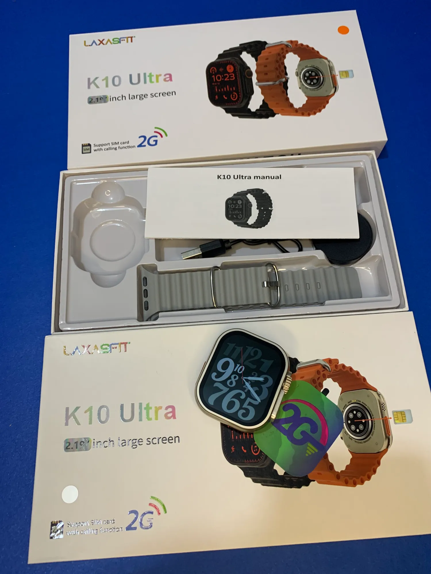 K10 Ultra 2G/4G Sim Supported Smart Watch