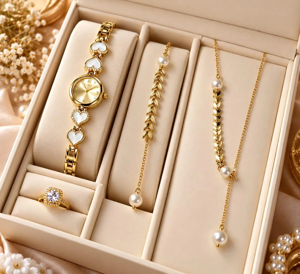 4 in 1 luxury jewelry set 