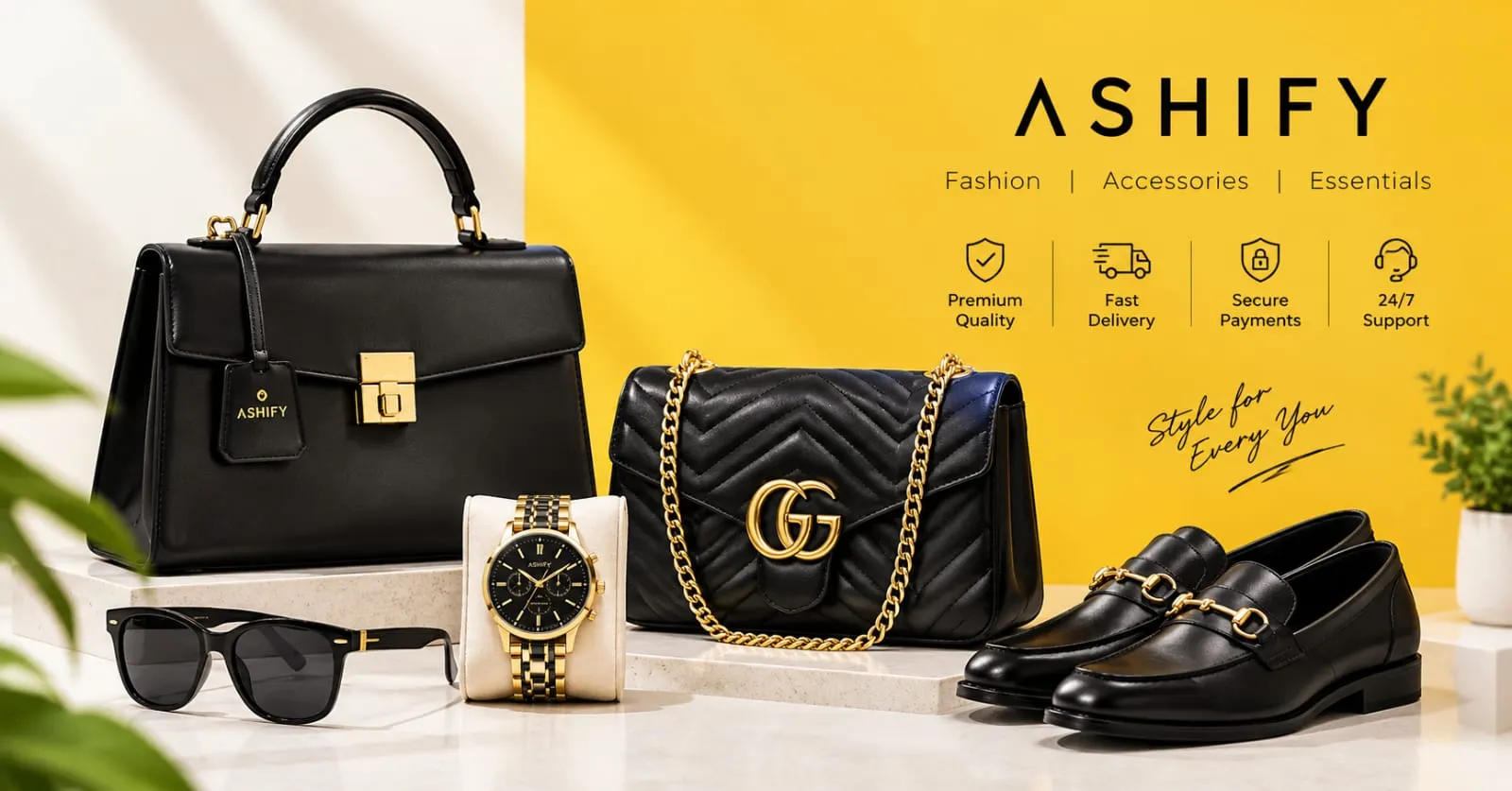 ASHIFY Fashion Accessories – Handbags, Watches, Sunglasses and Shoes