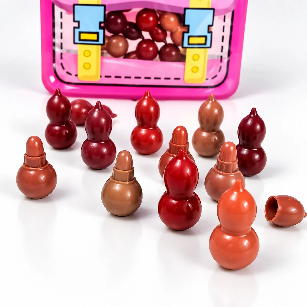 12 Pcs Mini Lipstick Set – Multiple Shades | Compact Lip Colour Collection