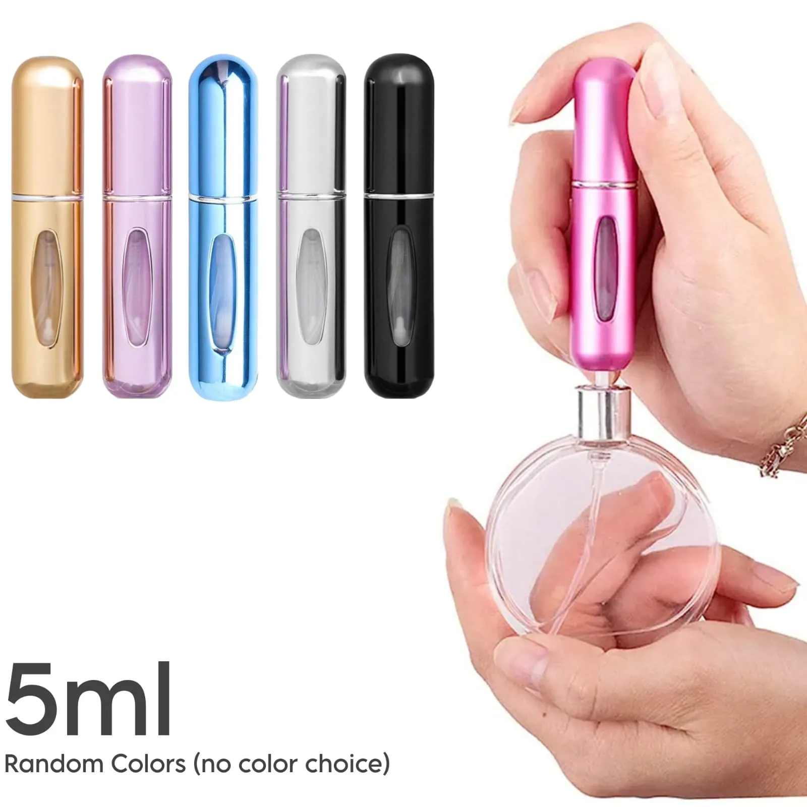 Portable Perfume Atomizer Bottle – Travel-Friendly Refillable Perfume Sprayer